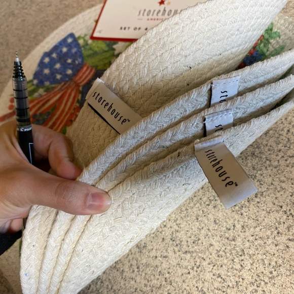 Storehouse Americana Patriotic 4th of July Round Placemats 15” - Picture 3 of 4